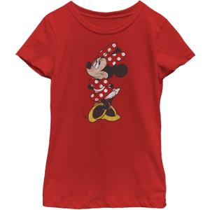 Disney Girls' Modern Vintage Minnie (Medium, Red)