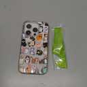 MOSNOVO Case for iPhone 15 Pro, [Buffertech 6.6ft Military-Grade Drop Protection] [Anti Peel Off Tech] Clear TPU Bumper Phone Case Cover Design - Cute Cats