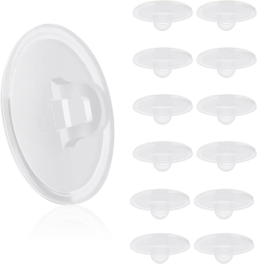 Self Adhesive Ceiling Hooks, 200PCS Clear Plastic Hooks, No Drilling Heavy Duty Wall Hook, Transparent Round Sticky Hook for Hanging Decorations