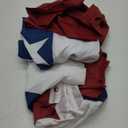 2 Pack USA Pleated Fan Flag, Large Size 3 X 6 Feet American US Bunting Patriotic Half Fan Banner Flag Decoration, 4th of July Memorial Day Independence Day Fourth July Outdoor Decor