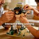 Jesus Building Blocks Set - 401 Pcs Crucifixion Nativity Set for Kids & Adults - Religious Easter Gifts, Bible Stories Sunday School Educational Toy, Inspiring Christian Home Decor Display