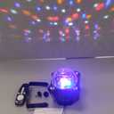 Professional Sound Activated Strobe Light & Disco Ball Kit, DJ Stage Lighting with Remote Control for Home Karaoke, Club and Party Effects