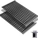 Grill Grates for Charbroil 22652143 Edge Electric Grill Replacement Parts, Stamped Porcelain Steel Cooking Grates Replace for Charbroil Edge Electric Grill Grates, 2 Pack