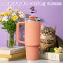 30Pcs Purple Straw Cap Covers for Stanley Cup Accessories 0.39in/10mm Straws Toppers Silicone Straws Tip Covers for 30-40oz Tumbler Cup Straw