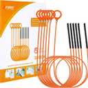 32 Inch Anti-break Metal Drain Snake, Hair Clog Remover, Drain Cleaner Tool with Nylon Coating Sink Snake, Drain Clog Remover for Shower, Bathroom Sink Tub (6 Pack)