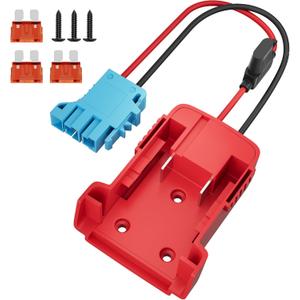 Battery Adapter 18V for Power Wheels Adapter with Wire Harness Connector Compatible with Peg-Perego Children's Riding Toys (MWK-BWHC-W2-1PC)