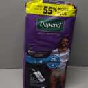 Depend Night Defense Adult Diapers, Incontinence Underwear for Men, Disposable, Overnight, Large, Grey, 22 Count