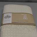 Table Cloth, Wedgewood Blue/White Woven Fringed, 100% Cotton Table Cover, Size 60x84 Inch, Suitable for Formal Dining, Everyday Meals and Casual Occasions.