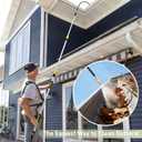 20FT Telescopic Gutter Cleaning Tool, Heavy Duty for 2-Story Homes