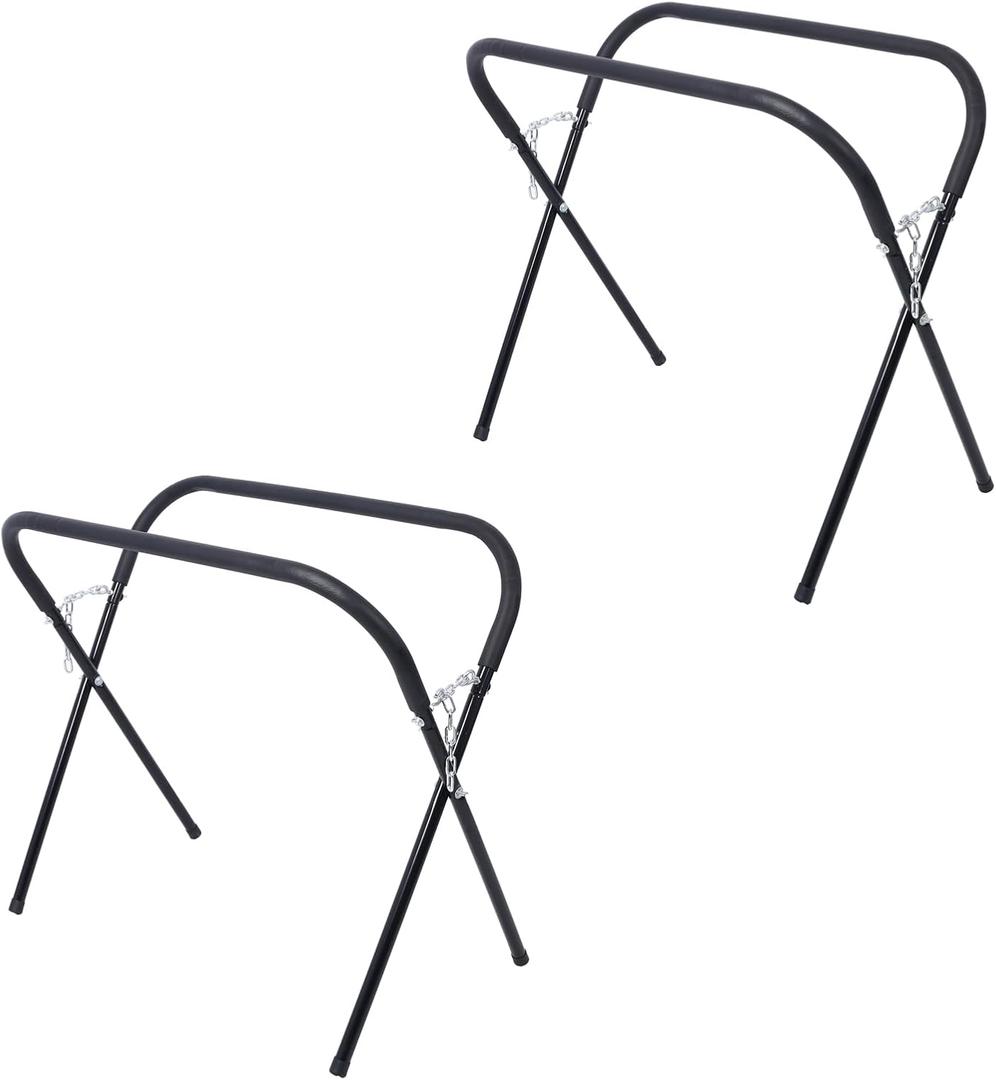 Heavy Duty Work Stand,Portable Workbench Folding Work Stand for Bumpers, Fenders, Doors & Hoods Works,Automotive Fender Stand for Garages, Repair Shops,Adjustable, Padded,750 Lbs Capacity -2Pack