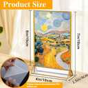 18 Pack Acrylic Sign Holder with Golden Border, 4 X 6 Clear Sign Holders, Double Sided Gold Picture Frame, Gold Flyer Holder Vertical Stand, Table Menu Stands for Wedding Tables Sign Display