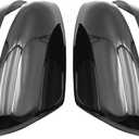 Gloss Black Side Mirror Cover Cap Fits For 2014-2020 Nissan Rogue 2015-2024 Nissan Murano Replace 963744BA0A,963734BA0A