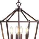 JONATHAN Y JYL7436A Pagoda Lantern Dimmable Adjustable Metal LED Pendant Classic Traditional Farmhouse Dining Room Living Room Kitchen Foyer Bedroom Hallway, 12 in, Oil Rubbed Bronze
