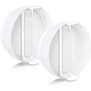 2 Pcs Replacement Tumbler Lid for Stanley 40 oz Cup, Dustproof Spill Proof Splash Resistant Tumbler Covers for Stanley and More Coffee Mugs (White)