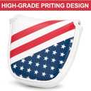 USA Mallet Putter Cover Headcover Magnetic Golf Head Covers Headcovers Club Protective Equipment - Center Shafted Golf Mallet Putter Headcover Mangetic