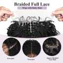 Micro Twist Braided Double Full Lace Wigs for Black Women Mini Braid Wig with Baby Hair Short Curly Box Braid Lace Synthetic Hair