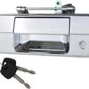 Osompar Exterior Tailgate Handle with Keyhole for Toyota Tundra 2007-2013 Lock Cylinder Liftgate Latch Handle Assembly