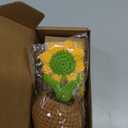 Get Well Soon Gifts Care Package,Knitted Positive Crochet Sunflower & Capsule Letters Message Bottle with Card, Sending Sunshine Feel Better Box for Women Men Friend After Surgery Recovery