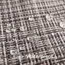 Kevin Textile Pack of 2 Decorative Outdoor Waterproof Throw Pillow Covers Stripe Square Pillowcases Modern Cushion Cases for Patio Couch Bench 18 x 18 Inch Grey