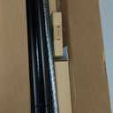 KAMANINA Black Curtain Rod for Windows 72 to 144 Inches (6-12ft) Long Heavy Duty Curtain Rods, 7/8 Inch Adjustable Drapery Rods with Decorative Netted Texture Finials