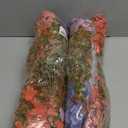 florisso Artificial Fall Flowers Fake Mums for Outdoor Autumn Decoration, 12 Bundles Faux Silk Orange Yellow Mums Daisy Look Real UV Resistant for Outside Home Porch Patio Planter (Fall-6multicolor), Set of 2