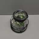 Farmhouse Lantern Vase Vintage Glass Flower Vases with Plants Babysbreath Lights Rustic Floral Arrangement Centerpieces Home Decor Hostess Housewarming Gift Black