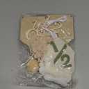 1/2 Birthday Green Half Birthday Decorations  White Blue It's My 1/2 Birth Banner Glitter Cake Topper Tassel Wood Bead High Chair Banner & Cone, Hat Halfway to One Party Supplies