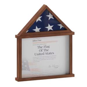 Rustic Flag Case for America Rustic Dark Brown