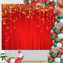 Red Carpet Curtain Hollywood Christmas Backdrop Photography Background Red and Gold Star Backdrops for Golden NYE Xmas VIP Prom Party Decorations Indian Wedding Bday Banner Photo Shoot Backdrop 10x7ft