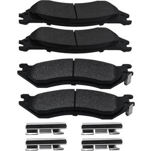 Brake Pads Rear Set Compatible with Ford Expedition F-150 F-250 HD Lobo Heritage, Lincoln Navigator Automotive Replacement Rear Brakes Semi-Metallic D1096