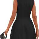 PRETTYGARDEN Summer Dresses for Women 2026 Elegant Classy Spring A Line Business Casual Work Graduation Cocktail Short Dress (Black,Large)