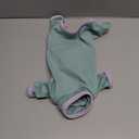 DENTRUN Cat Clothes for Hair Control with Hair Sticky Fabric - Soft Recovery Suit & Breathable Lint-Resistant Cat Sweater for Cats Only, Kitten Onesie Pajamas, S, Bean Green