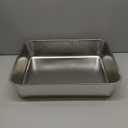 Stainless Steel Litter Box Kitten,Metal Cat Litter Box Low Entry,4" H