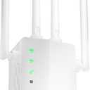 2026 WiFi Extender Signal Booster for Home, 10X Faster New Wireless Long Range Amplifier, Covers up to 15,000 sq.ft, WiFi Repeater with Ethernet Port & EasyMesh, Support 99% Devices, Easy Setup