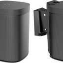 Mount Plus SB631-Pair Adjustable Speaker Wall Mount for SONOS One, One SL and Play:1 | Low-Profile | Adjustable Tilt, Swivel, Rotate Speaker Mount for Best Audio (2 Pack Black)