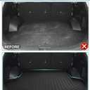 Mixsuper Cargo Liner Compatible with 2019-2020 Hyundai Santa Fe 5 Passenger Trunk Liner Santa Fe Accessories All Weather Rear Cargo Trunk Floor Mats Black