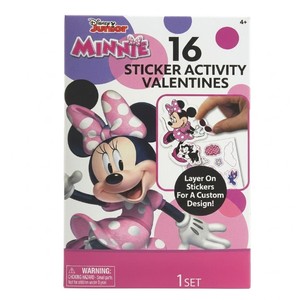 Disney Junior MINNIE 16 sticker Activity Valentines Free Shipping
