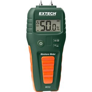 Extech MO50 Compact Pin Moisture Meter - Digital Water Leak Detector for Wood and Building Materials - Audible Alert, Moisture Drop Icons, Self-Test Cap - Handheld Tool