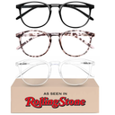 IBOANN Chic & Comfy Blue Light Glasses for Women  3Pack Round Frames, ScreenReady Style with UV Protection Coating