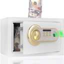 Biometric Fingerprint Safe Bank — Large Metal Locking Money Box for Adults & Kids | Secure Cash Storage for Savings Goals, Honeymoon, College & Emergency Funds