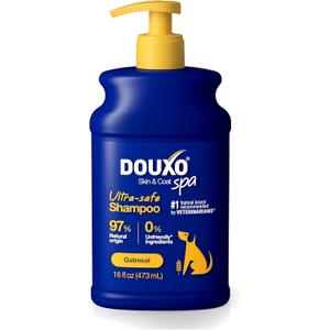 DOUXO Skin & Coat SPA - Ultra-Safe Oatmeal Dog Shampoo, 16 fl oz, Cleans and Deeply Hydrates The Skin, Leaves The Coat Soft and Radiant, Skin-Friendly Formula