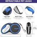 Emperor Pets 26 ft Retractable Dog Leash Large Dogs - Up to 110lbs, Heavy Duty Leash Retractable 26 ft, Dog Leashes for Large Breed Dogs -BL26