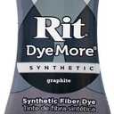 Rit DyeMore 7 Oz. Synthetic Liquid Fiber Dye for Clothing, Dcor, and Crafts Graphite (1 Pack)