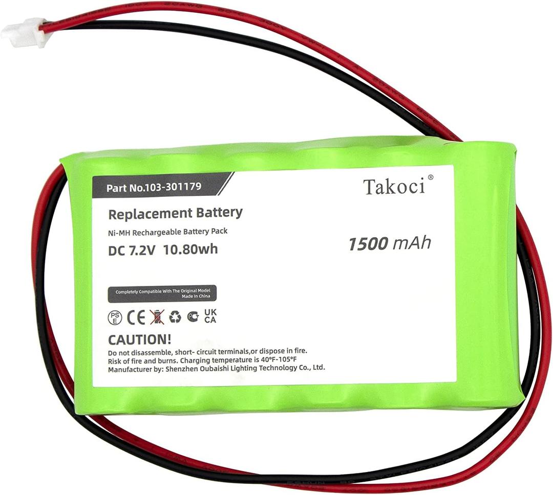 300-03866 7.2V 1500mAh Battery Compatible with WALYNX-RCHB-SC, Honeywell Alarm Lynx 5100, L5200, L5210, Lynx Touch L7000, Lyric Controller Lyric Keypad LKP500-EN LKP500-4B, 300-03864-1