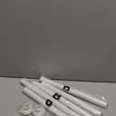 ENJOYBASICS Shower Curtain Rod 30 to 76 Inches, 1 Inch Stainless Steel Adjustable Spring Tension Rods No Drill for Bathroom, Closet, Window, Room Divider, Never Rust, Non Slip, White