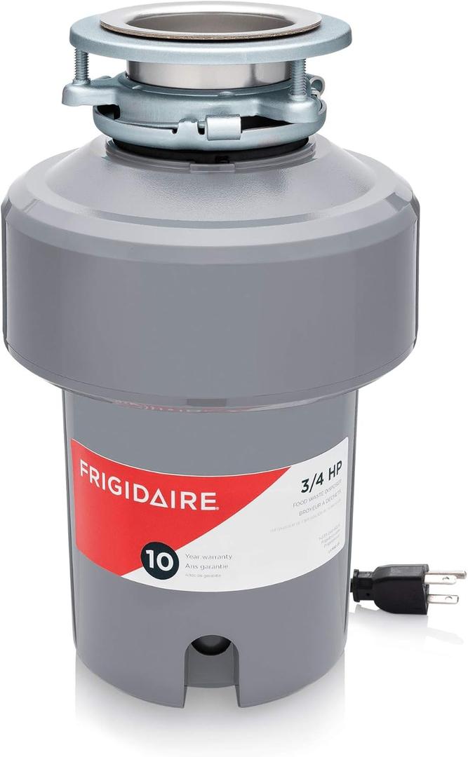 Frigidaire 3/4 HP Corded Garbage Disposal for Kitchen Sinks | FF75DISPC1
