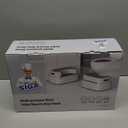 MR.SIGA Toilet Stool Squat Adult, Bathroom Stool Heavy Duty, Anti Slip Toilet Step for Bathroom, Toddler Step Stool for Kids, Off-White & Dark Gray