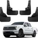Ecarzo Mud Flaps for F150 Lightning Accessories 2022 2023 2024 2025 All Weather Mud Splash Guards No Drilling Required Mudflap Front & Rear 4pc Set