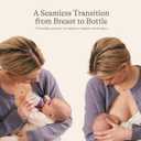 Lansinoh Anti-Colic Baby Bottles, BPA-Free Plastic, 5 Ounces, 3 Count, Slow Flow Nipples (Size S), Breastfeeding Bottle with NaturalWave Design