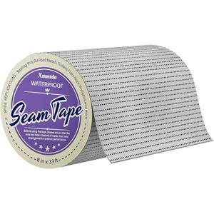 RV Roof Tape Sealant Waterproof, 8 Inch x 33 Feet Peel and Stick Seam Tape Repair and Restore Roofing Joints and Tears,Water Proof Seal for RV Repair, Window, Skylight, Metal, Camper Roof Leaks